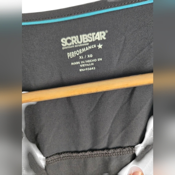 Scrubstar Charcoal Performance Scrub Top Size XL - Picture 3 of 3